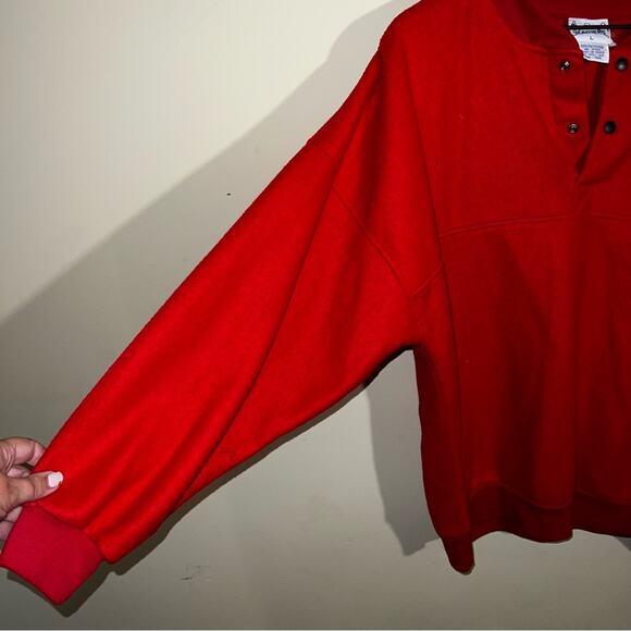 VNTG GLACIERS quarter snap polyester sweatshirt L - Picture 3 of 5